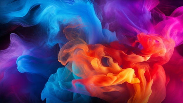 Smoke gradient color abstract background