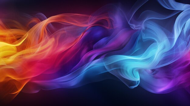 Smoke gradient color abstract background