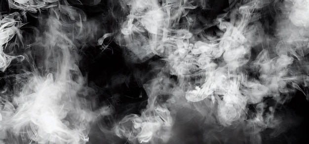 Smoke Realistic Smoke Fog Design element White fog or smoke on dark copy space background