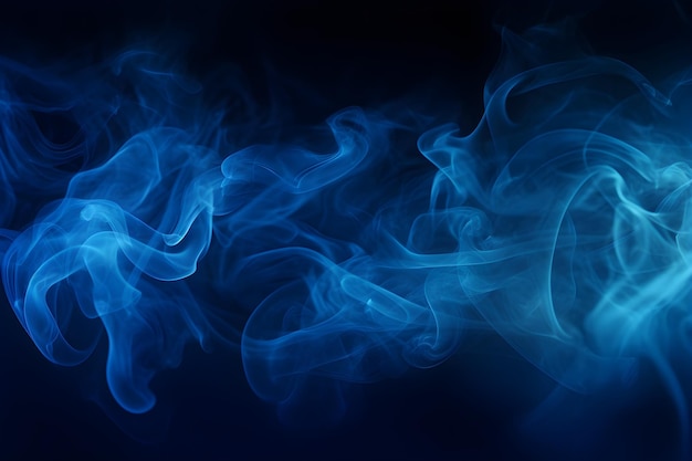 Smoke texture abstract blue smoke background