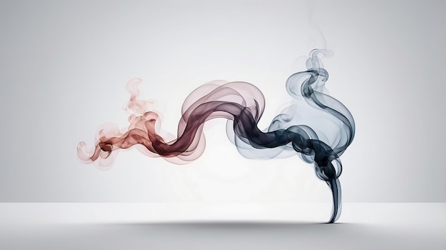 Smoke on a white background 3d rendering 3d illustration