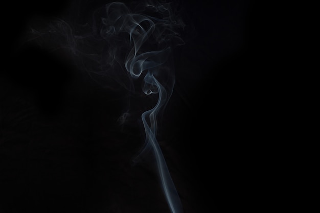 Smoke with black background