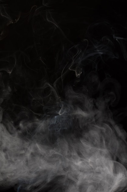 Smoke with black background