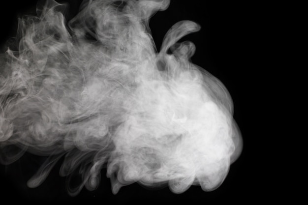 Smoke with black background