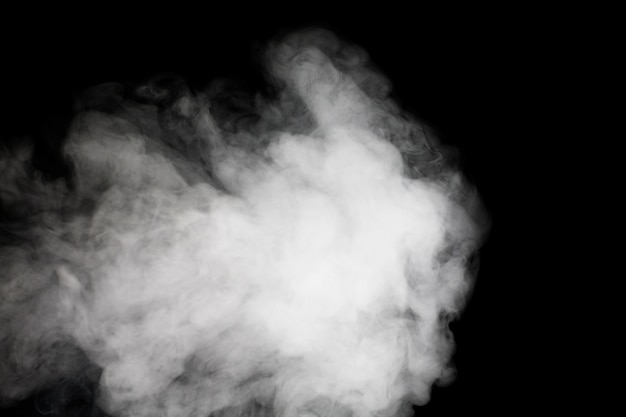 Smoke with black background