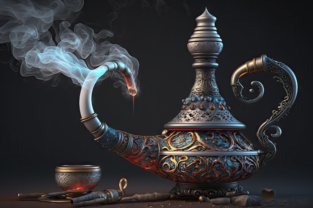 Smoking pipe for smoking hookah with burning coals