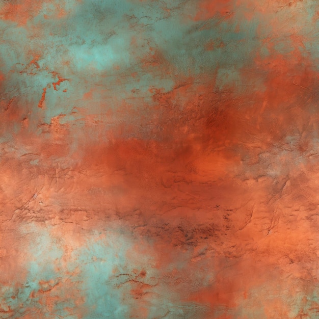 Photo smooth copper and tomato patina