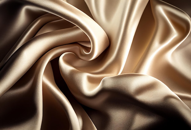 Smooth elegant colorful silk can use as wedding background In Sepia toned Retro style generative ai