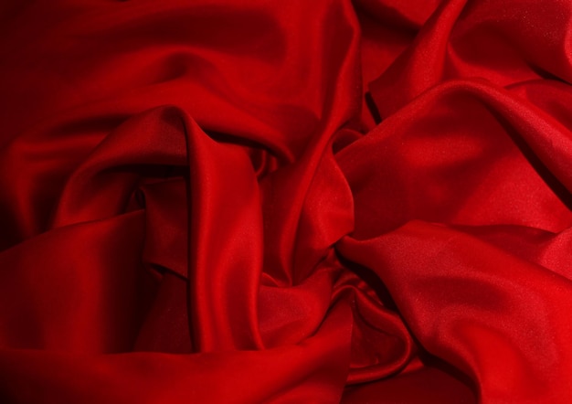 Smooth elegant red silk can use as background