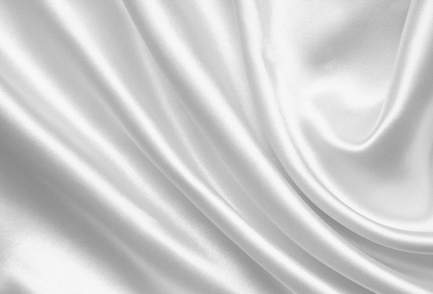 Smooth elegant white silk or satin as wedding background