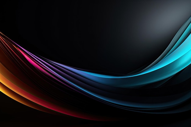 Smooth gradient black background