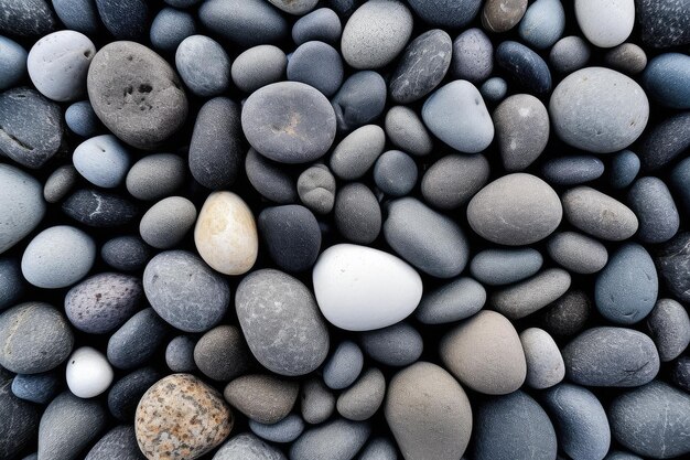 Smooth River Rocks and Pebbles Texture Background