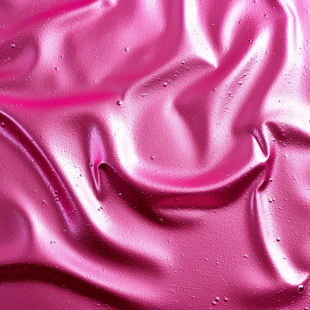 Smooth and shiny pink fabric background