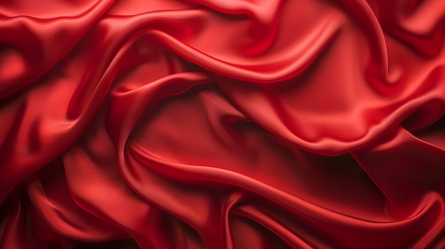 Smooth Silken Texture A Rich Red Background