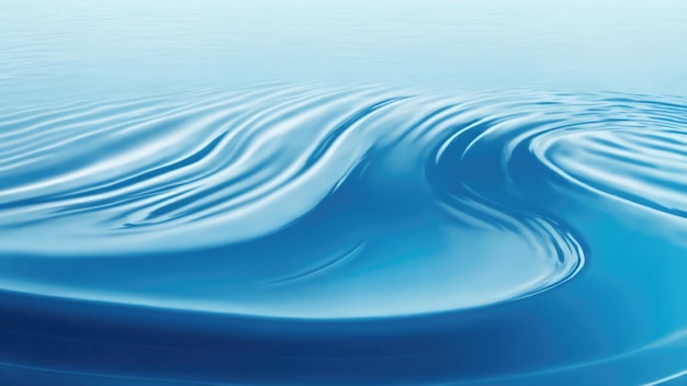 Smooth water ripple Blue Background