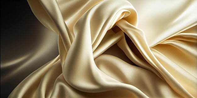 Smooth wave of silk cloth fabric abstract background