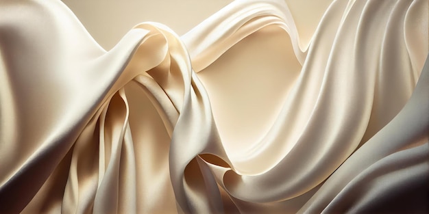 Smooth wave of silk cloth fabric abstract background