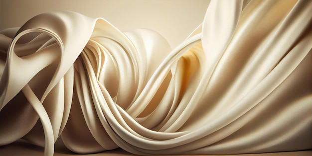 Smooth wave of silk cloth fabric abstract background