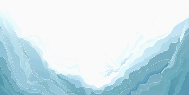 Smooth wavy shapes and lines background Simple blue wavy background