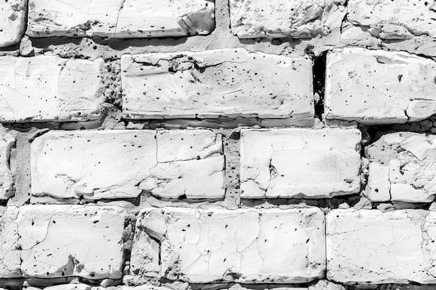 Smooth white brick wall