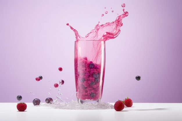 Smoothie background Illustration AI GenerativexA