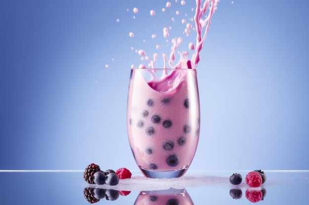 Smoothie background Illustration AI GenerativexA