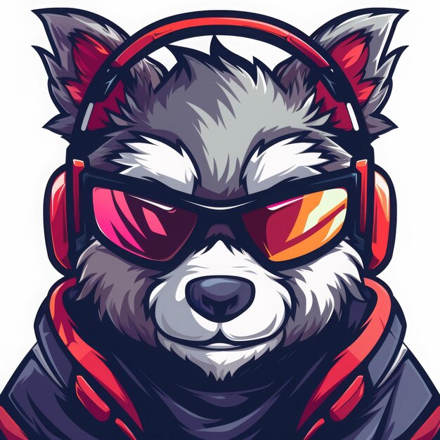 Smug Raccoon Jamming Out