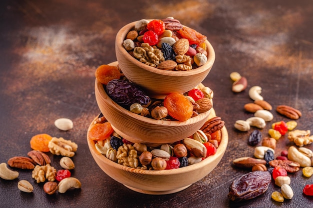 Snack of Nuts and Dried Fruit