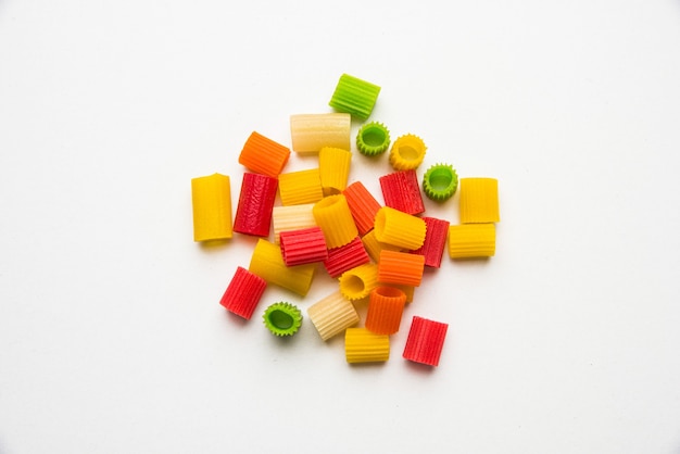 Snack pellets are non-expanded products made with raw materials like cereals, potatoes or vegetable powders, later processed using frying, hot air baking. multicoloured or shaped ready-to-eat snacks