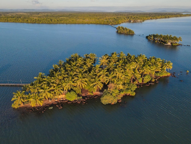 Snail Island In Koh Kong Province Landscape tropical vacation palm summer Cambodia Sea