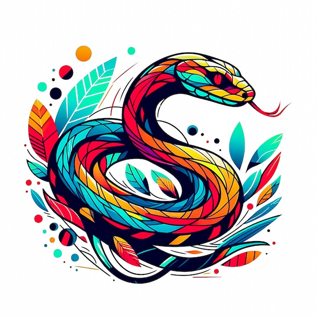 snake art illustration