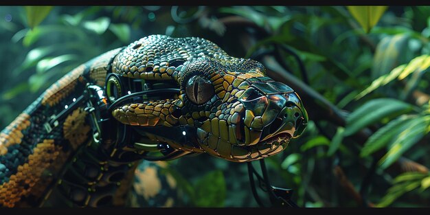 Photo snake cinematic digital art