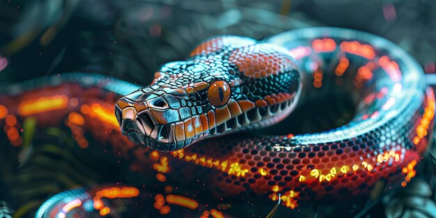 Photo snake cinematic digital art