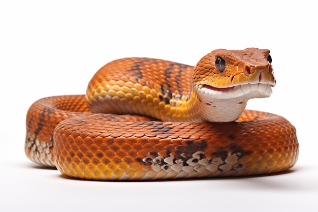 Snake over isolated white background Animal