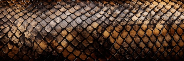 Snake skin scales background texture design Generative AI