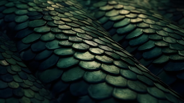 Snake skin scales background texture design Generative AI