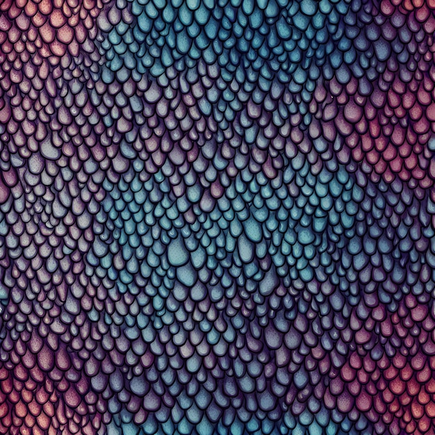 Snake skin texture pattern of reptile skin Beautiful seamless pattern color gradient