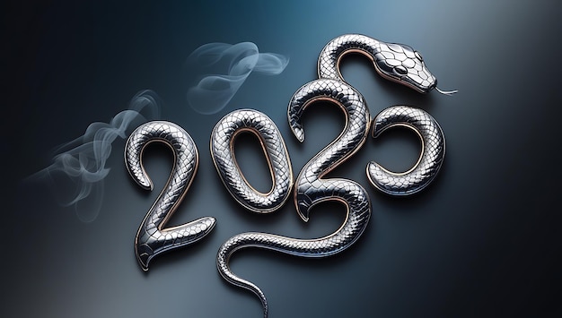 a snake with the number 2025 on it