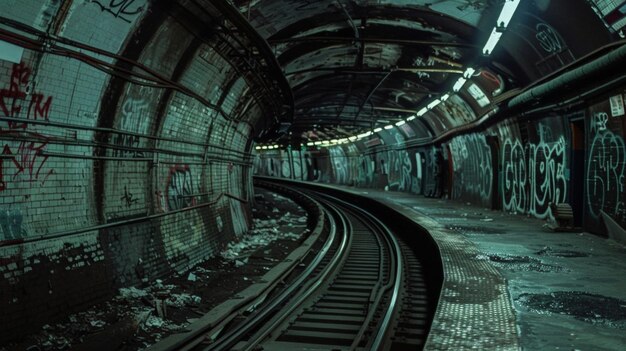 Snaking through the city like s the labyrinth of subway tunnels lay witness to countless commuters