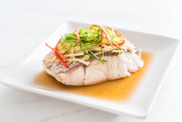 snapper fish steamed with soy sauce