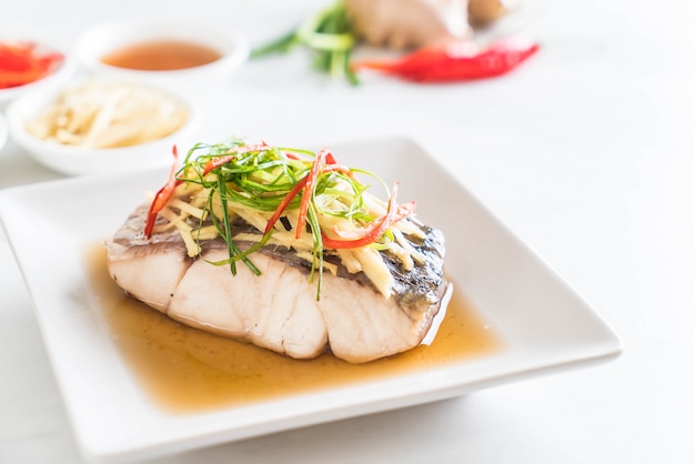 snapper fish steamed with soy sauce