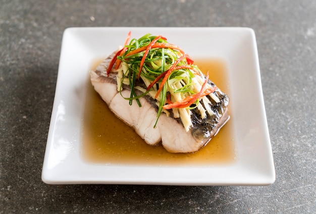 snapper fish steamed with soy sauce