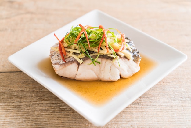 snapper fish steamed with soy sauce