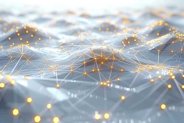 snapshot Network of interconnected nodes and lines representing global internet