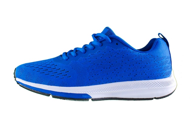 Sneakers Blue sport shoes side view