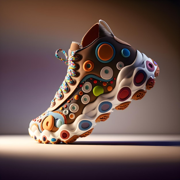 Sneakers designed 3d render generative ai