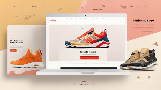 Sneakers ecommerce website lending page