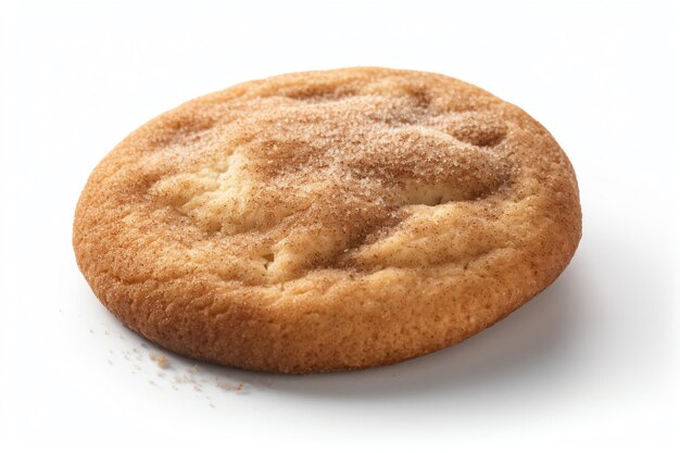 A snickerdoodle cookie with a dusting of cinnamon