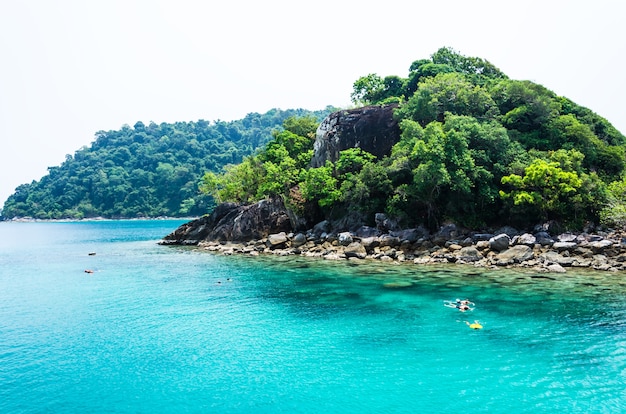 Snorkeling at Koh Chang island.