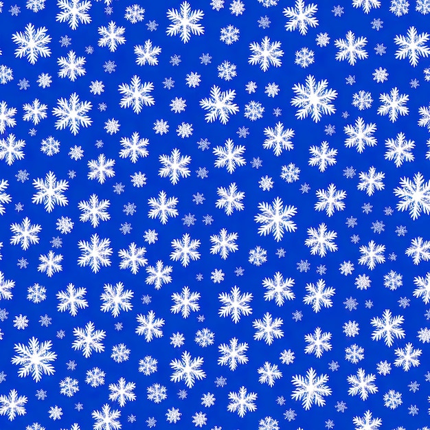 Snow background Snowfall seamless pattern Digital illustration